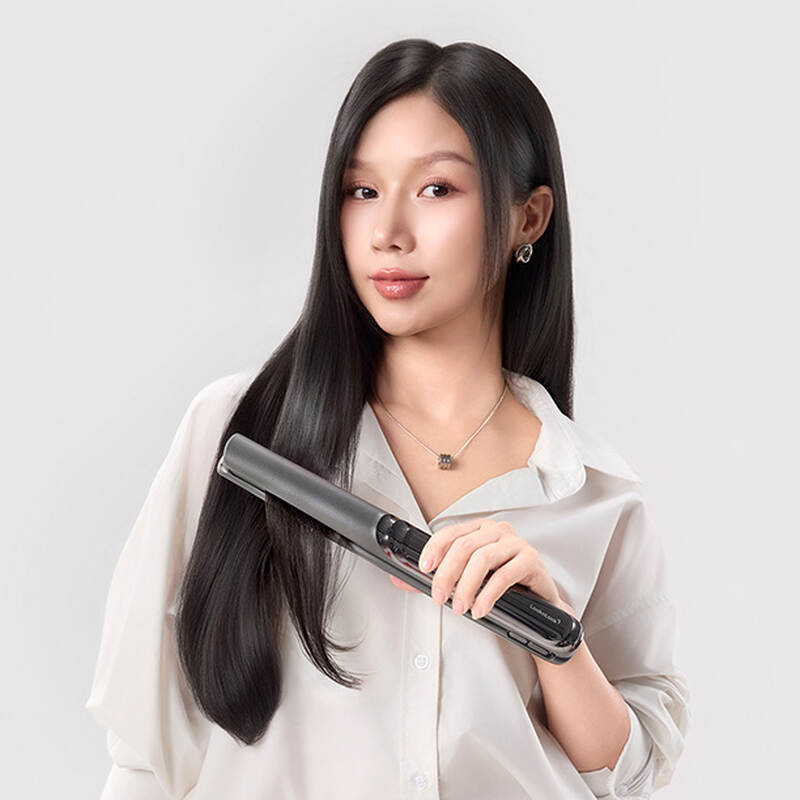 LocknLock Premium Cordless Hair Straightener ENA225DGRY – Gray, 3 Temperature Settings, , large image number null